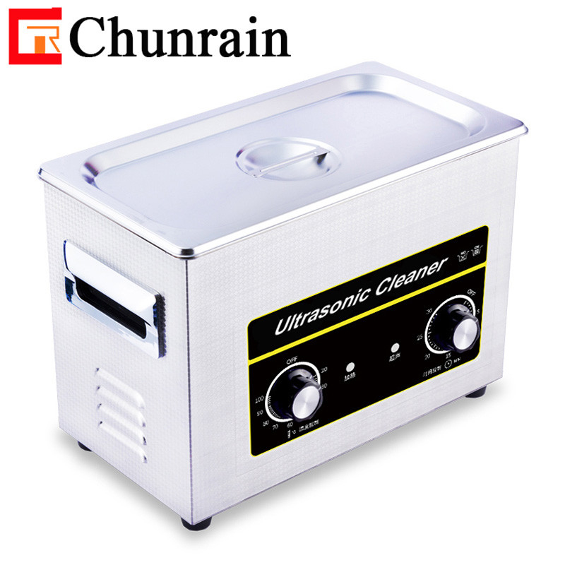 Chunrain CR-030 4L 180W Ультразвуковое очиститель высокой частоты Механический таймер для искусственных зубов