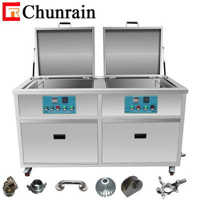 ChunRain CR-2144GH 0-7200 Вт Промышленный ультразвуковой очиститель с регулируемой мощностью и 2 резервуарами Фильтрационная сушка Обезжиривание горячей водой