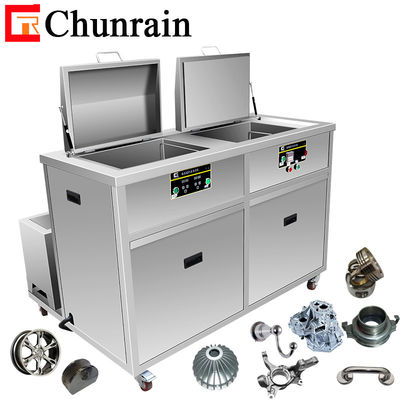 CR-2018GH Chunrain 61L Two Tanks Filter Dry Rinse Tooling Jig Engine Hardware Parts 40L 50L 60L Industry Ultrasonic Cleaner